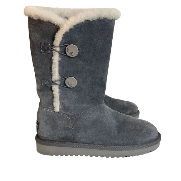 Koolaburra Shoes - Koolaburra By UGG Kinslei Tall Winter Boots Grey Womens US Size 7 M  EU 38
